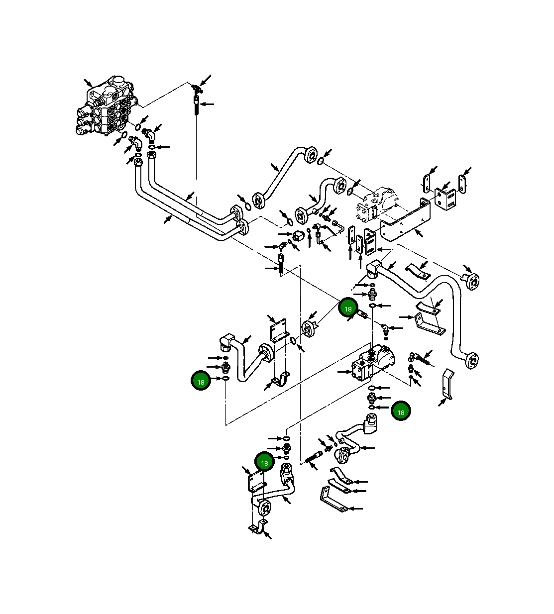 Адаптер 1297 962 H1 Komatsu