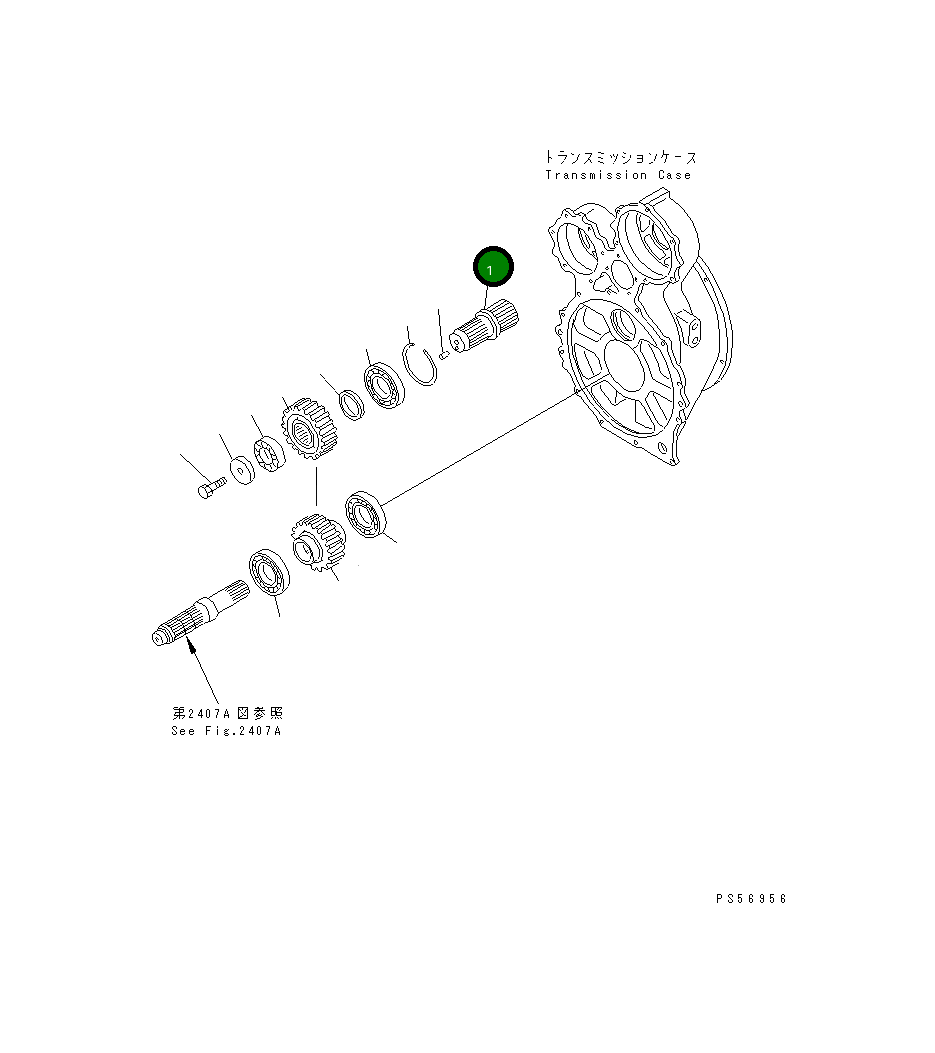 Вал 235-15-12811 Komatsu
