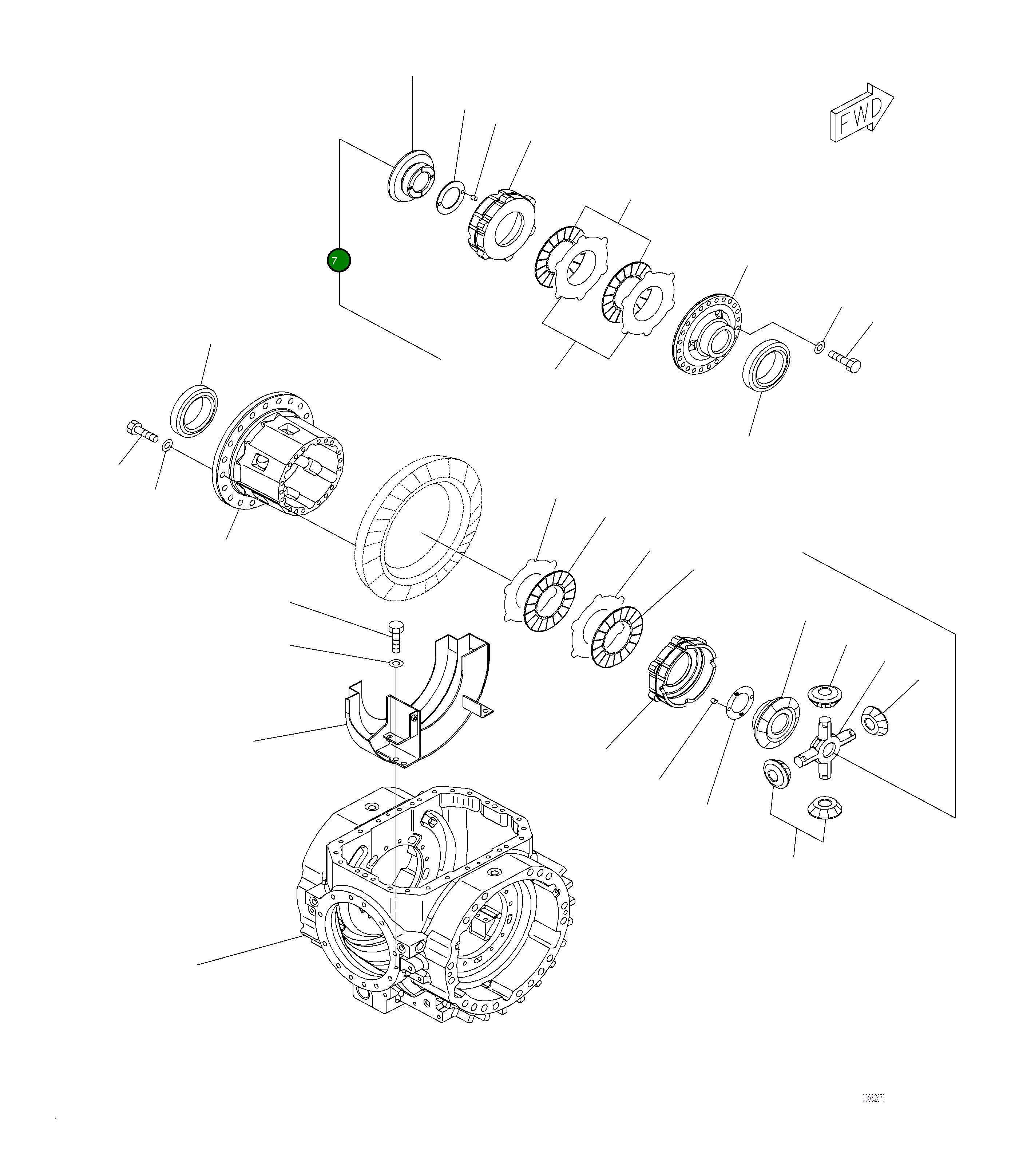Вал 421-22-37220 Komatsu
