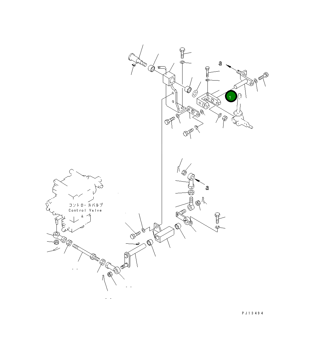 Вилка 154-61-75430 Komatsu