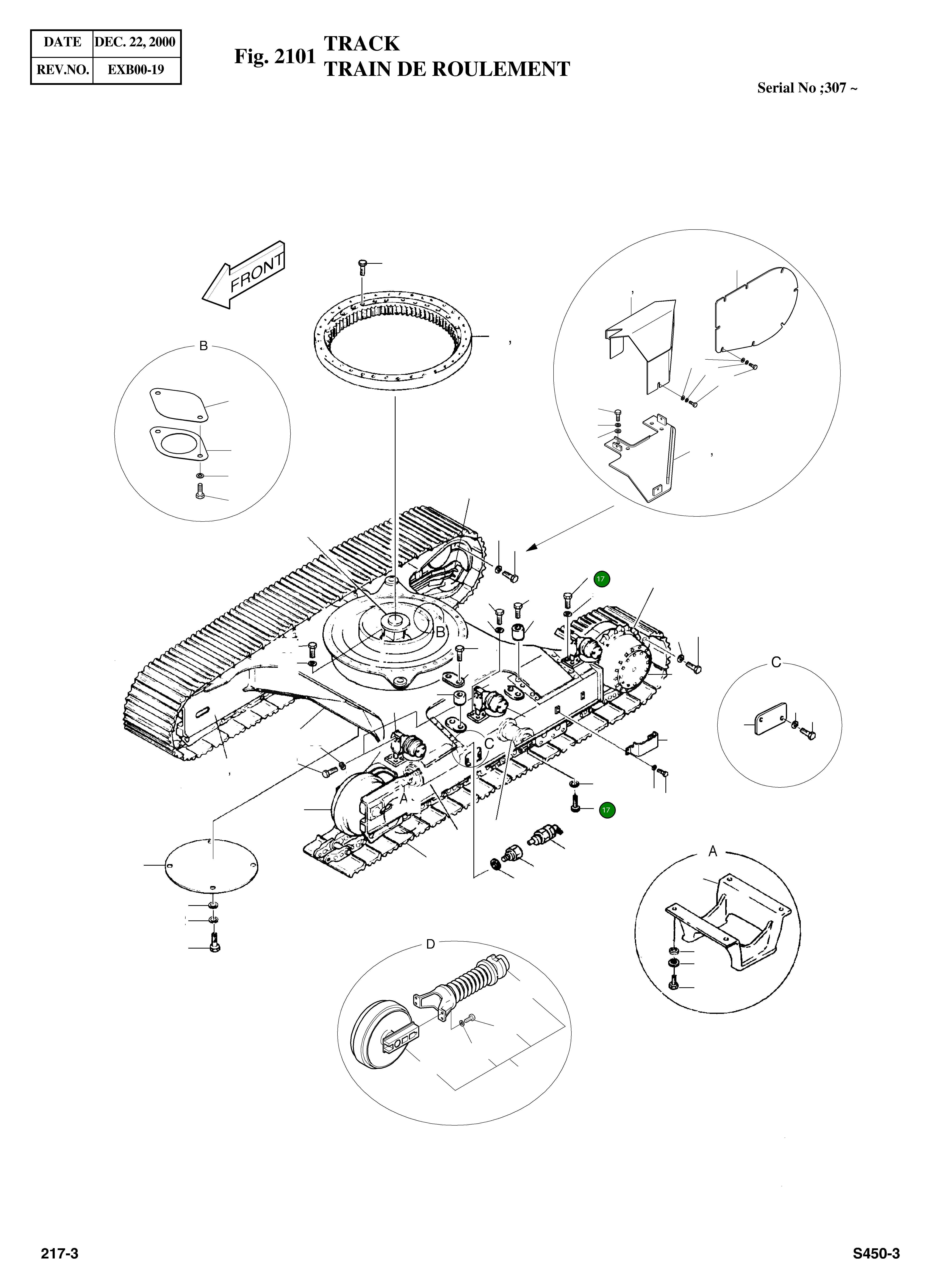 Болт M22X2.5X110 S0573361 Komatsu