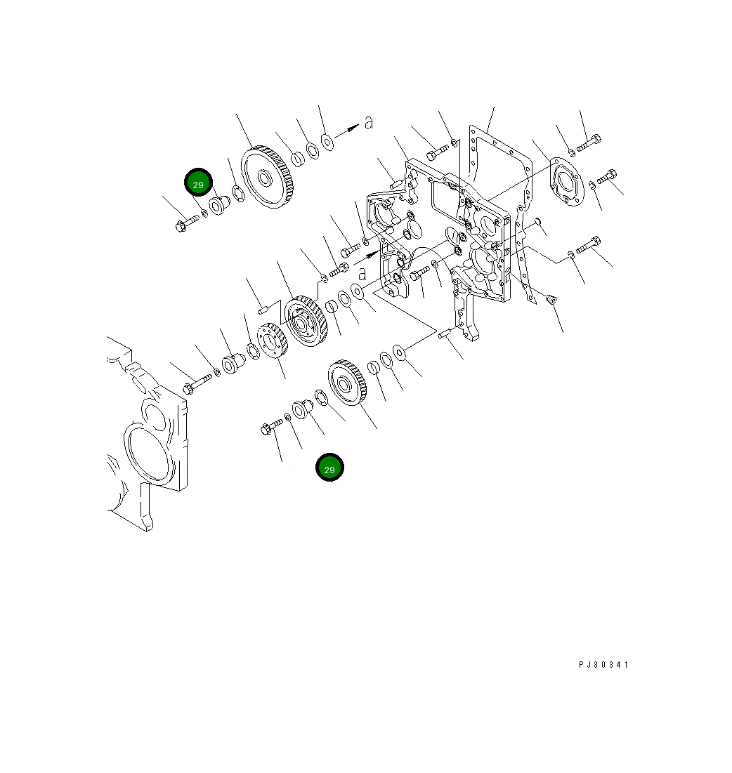 Вал 6162-23-2411 Komatsu