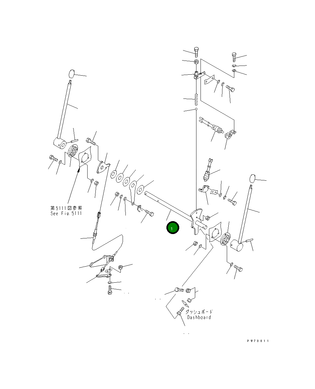 Вал 258-30-56601 Komatsu