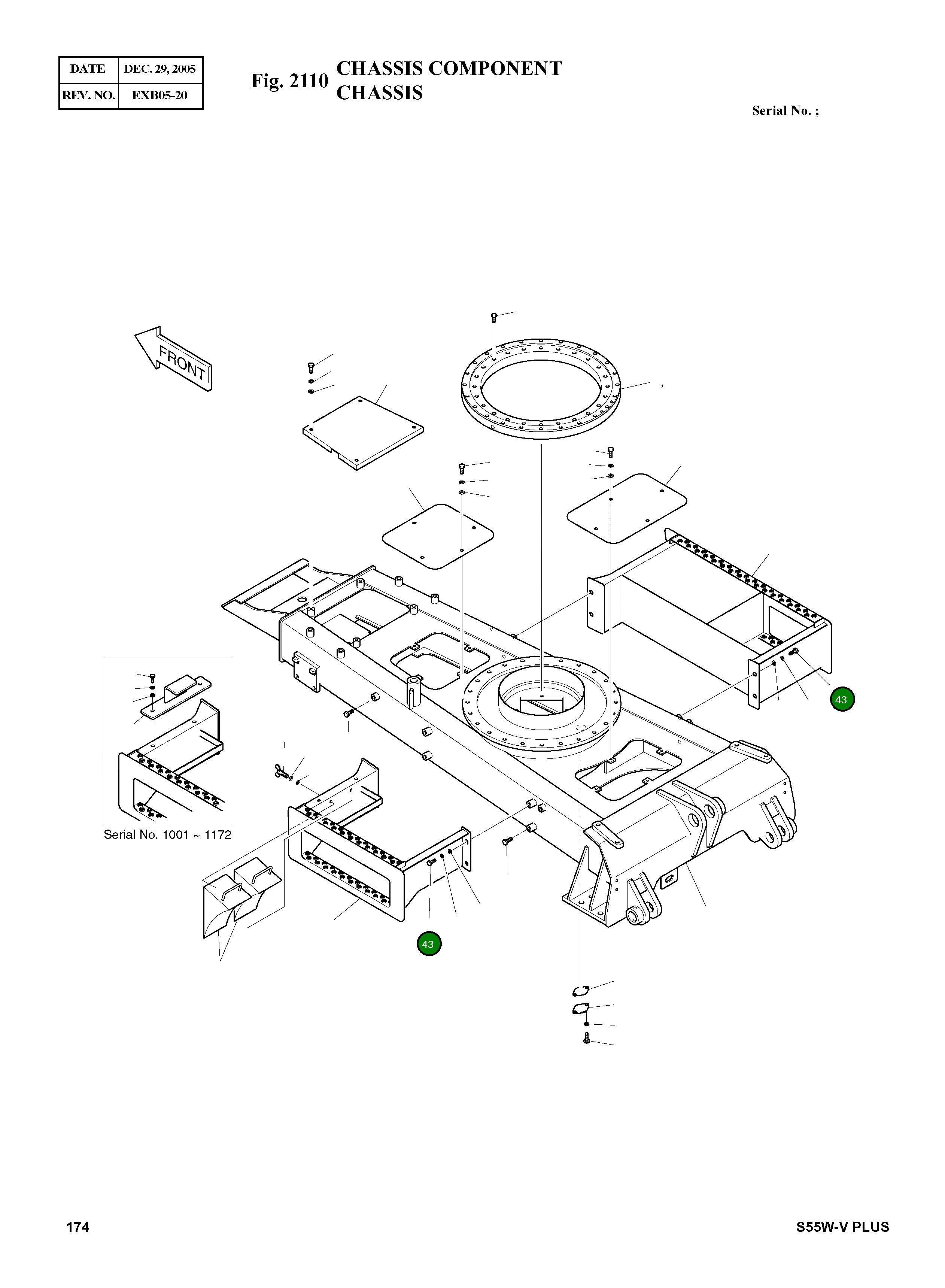 Болт M16X2.0X30 S0521256 Komatsu