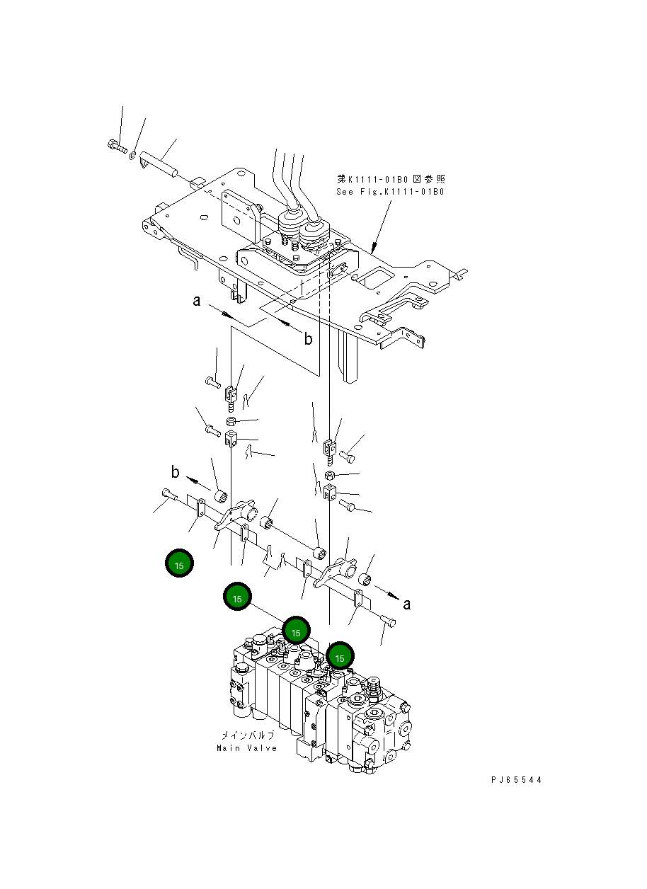 Вилка 22J-43-18410 Komatsu