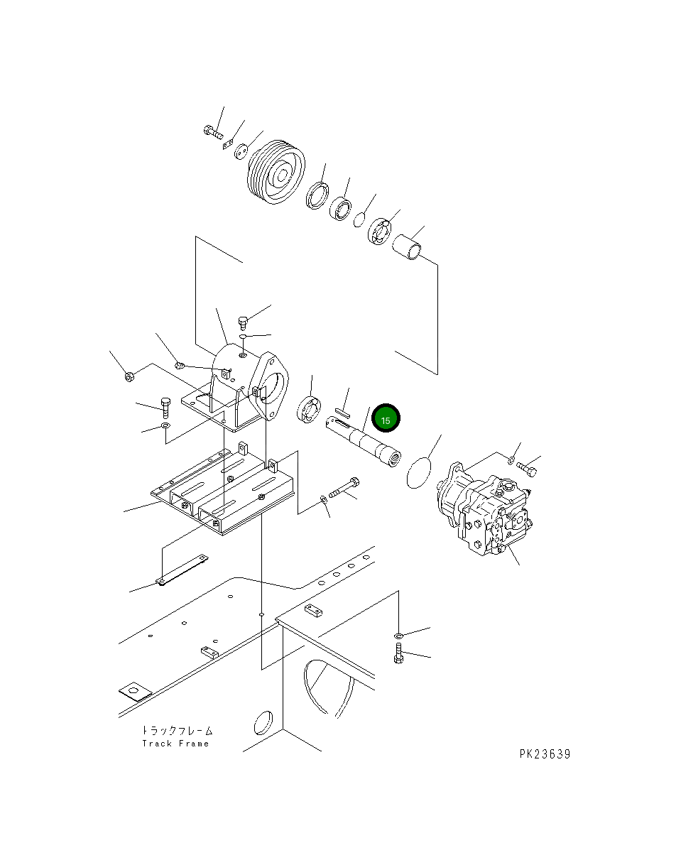 Вал 8232-70-1120 Komatsu