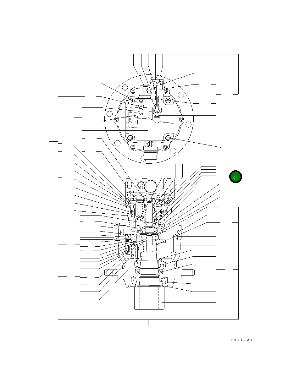 Барабан в сборе YM172425-73440 Komatsu