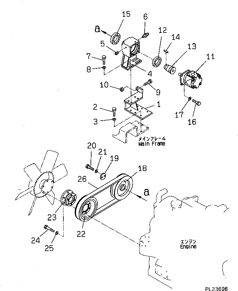 Вал 8221-01-1150 Komatsu