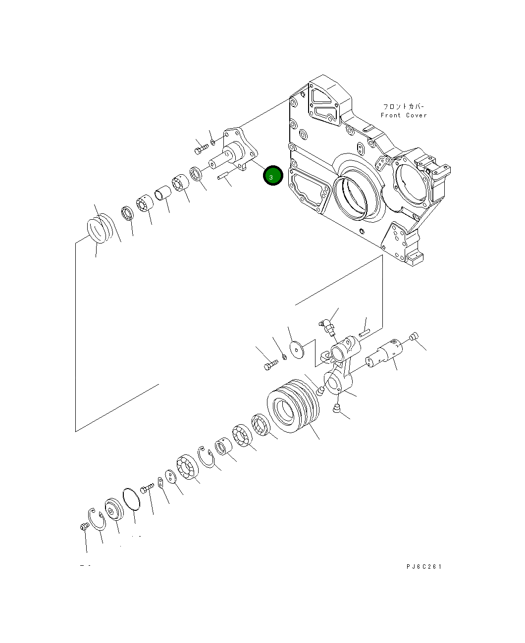 Вал 6240-61-3920 Komatsu