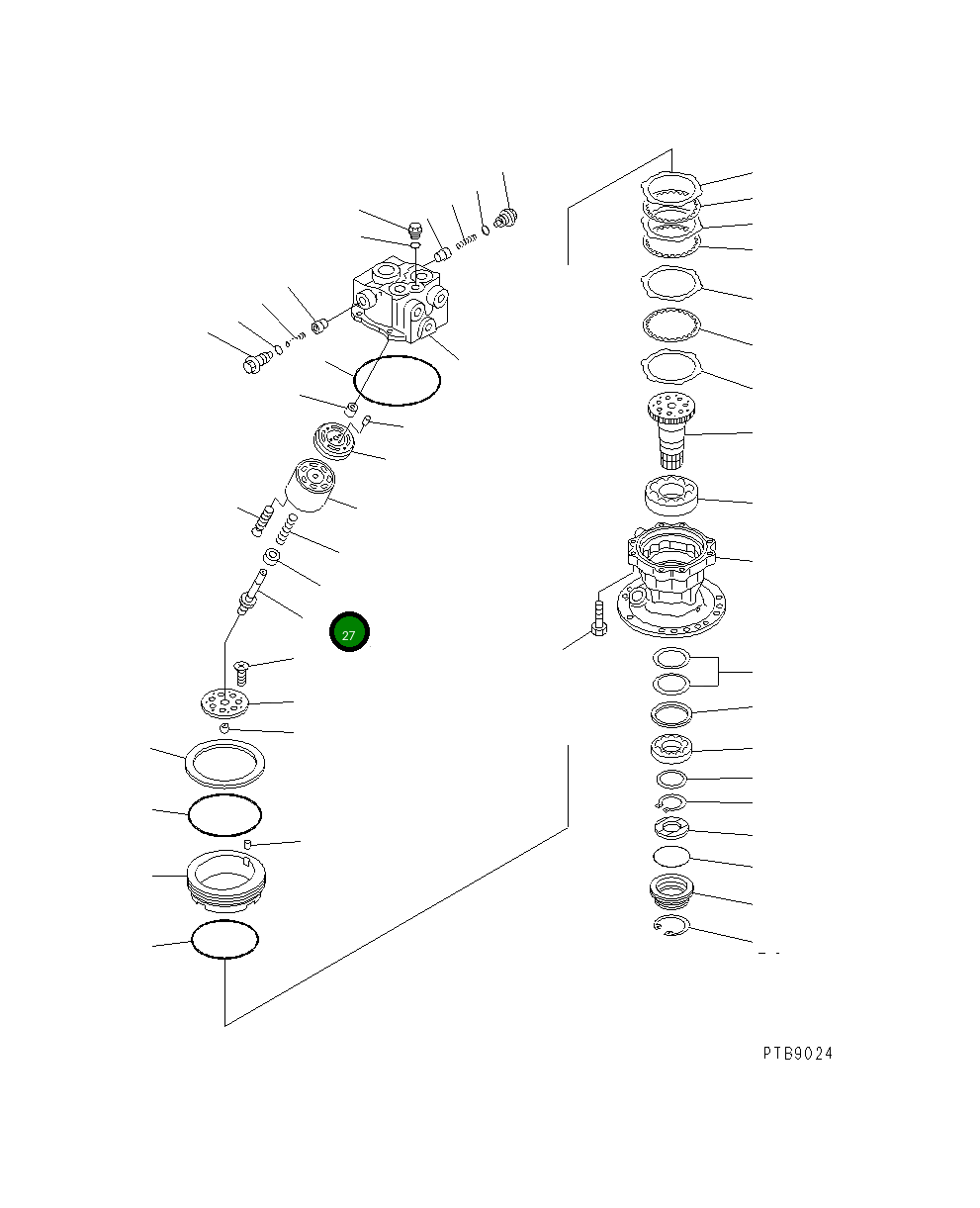 Вал 706-73-42180 Komatsu