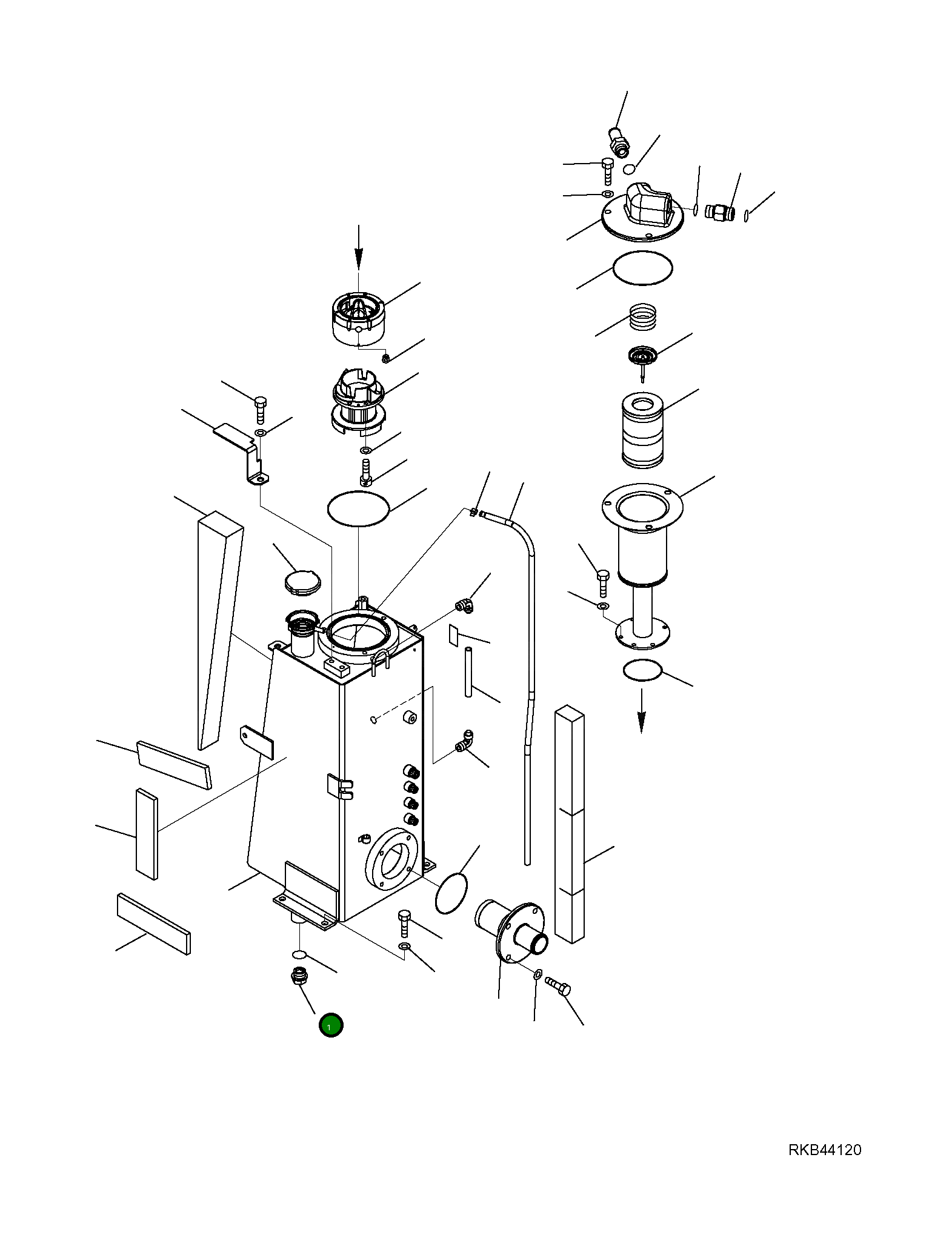 Бак 22L-60-R2113 Komatsu
