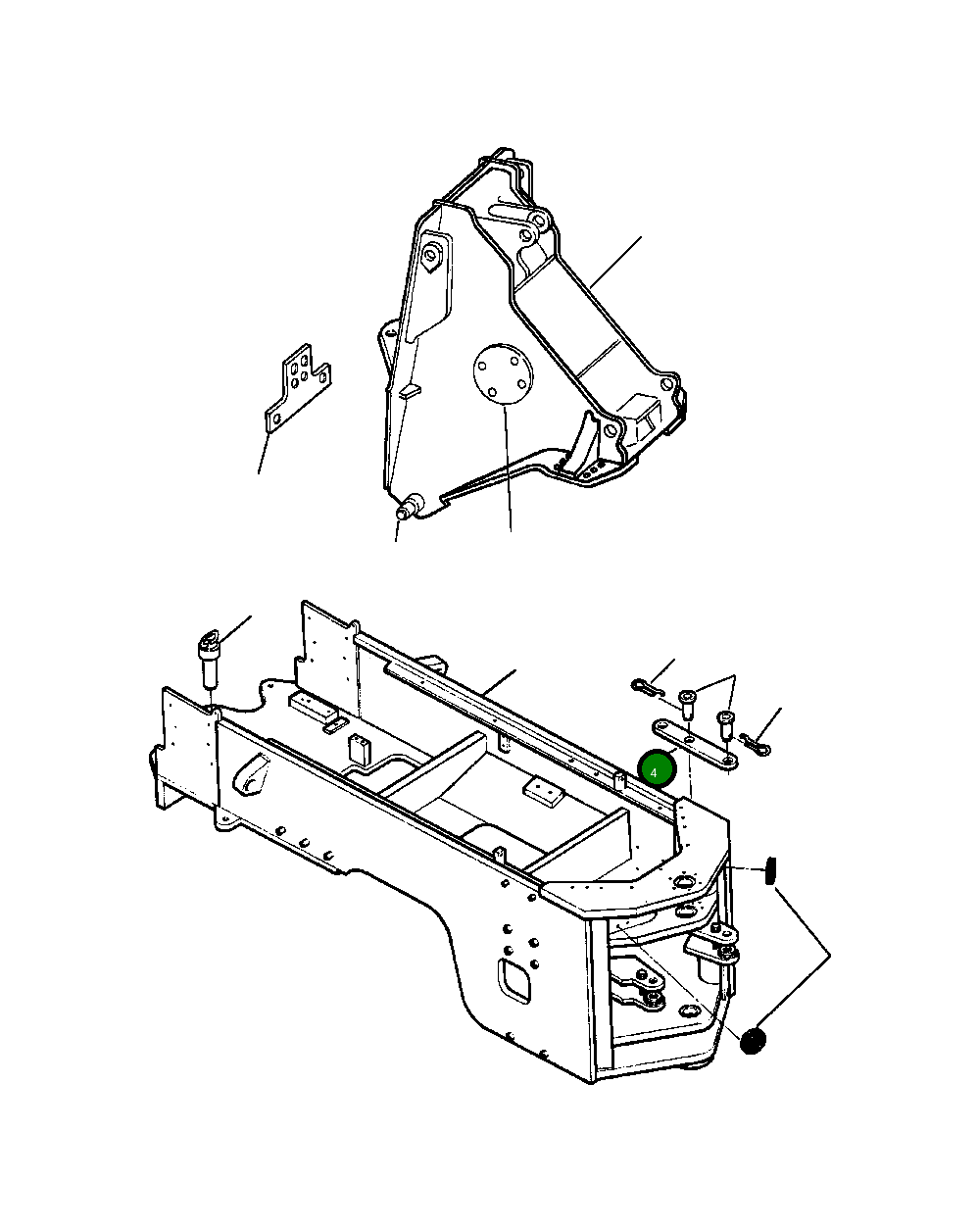 Блокирующая штанга рамы 1134 092 C1 Komatsu