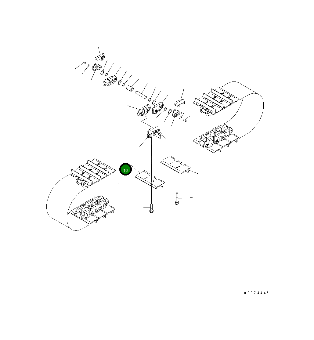 Башмак 14X-32-15340 Komatsu