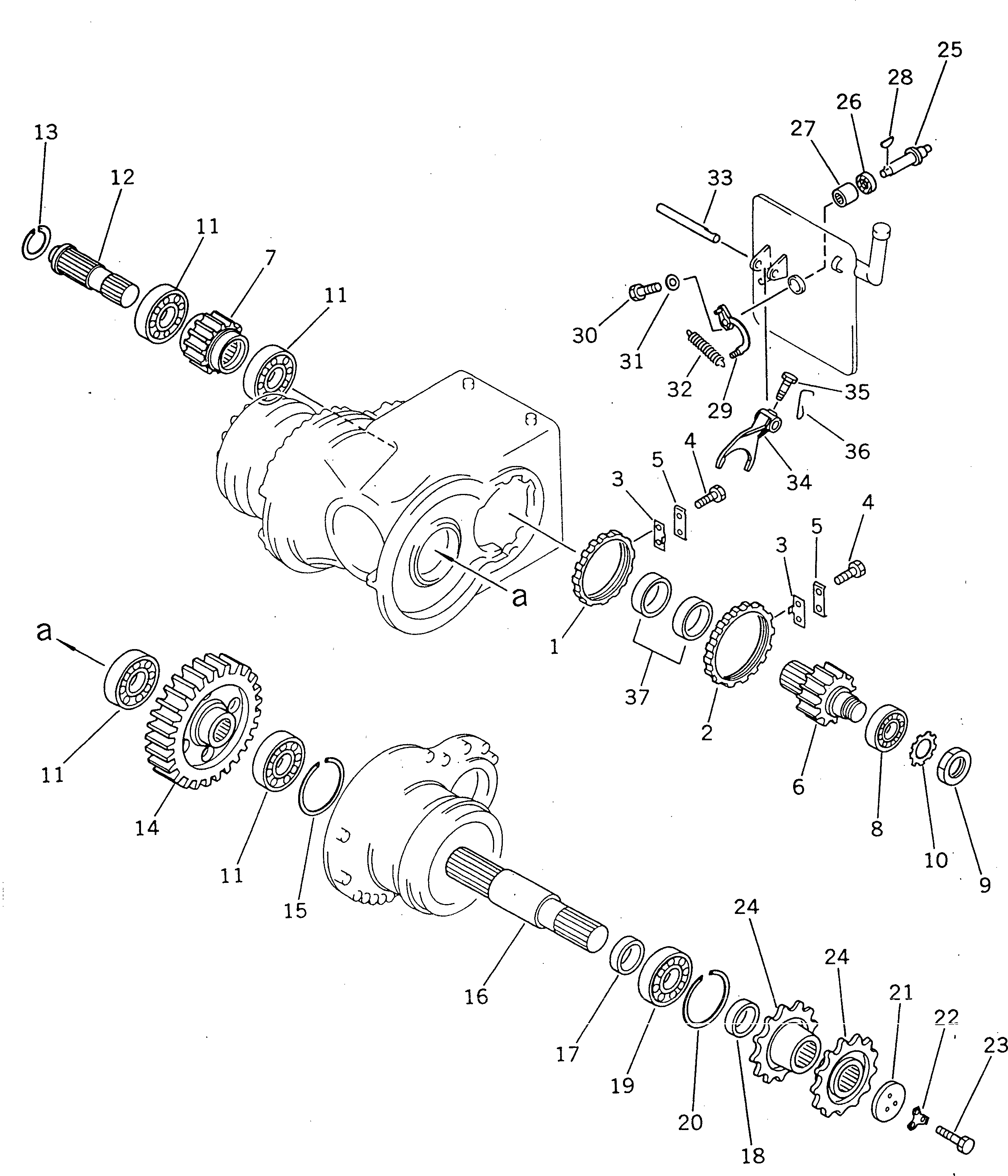 Вал 234-22-32230 Komatsu