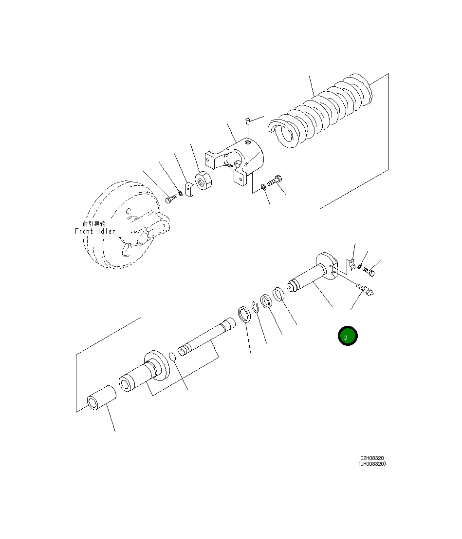 Вал 207-30-73421 Komatsu