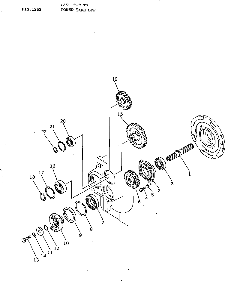 Вал 124-15-42110 Komatsu