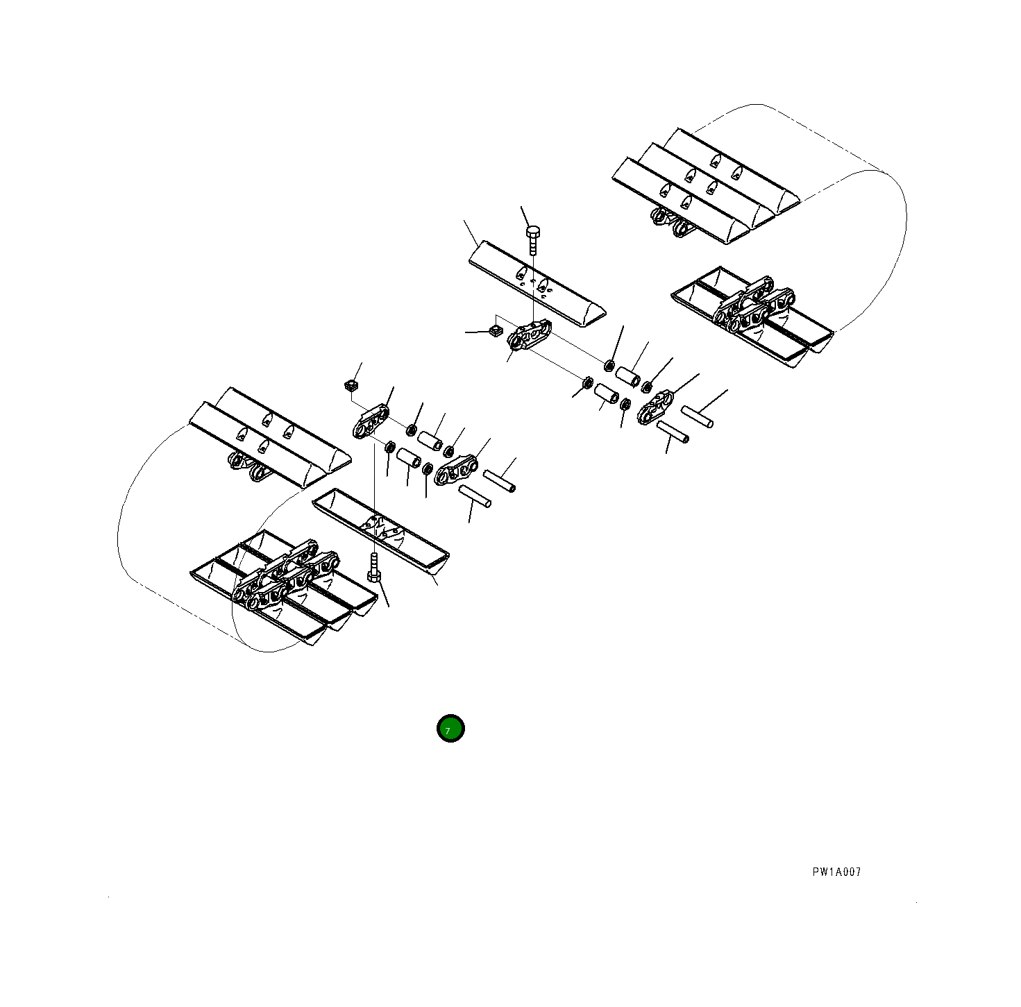 Башмак 20Y3211340 Komatsu