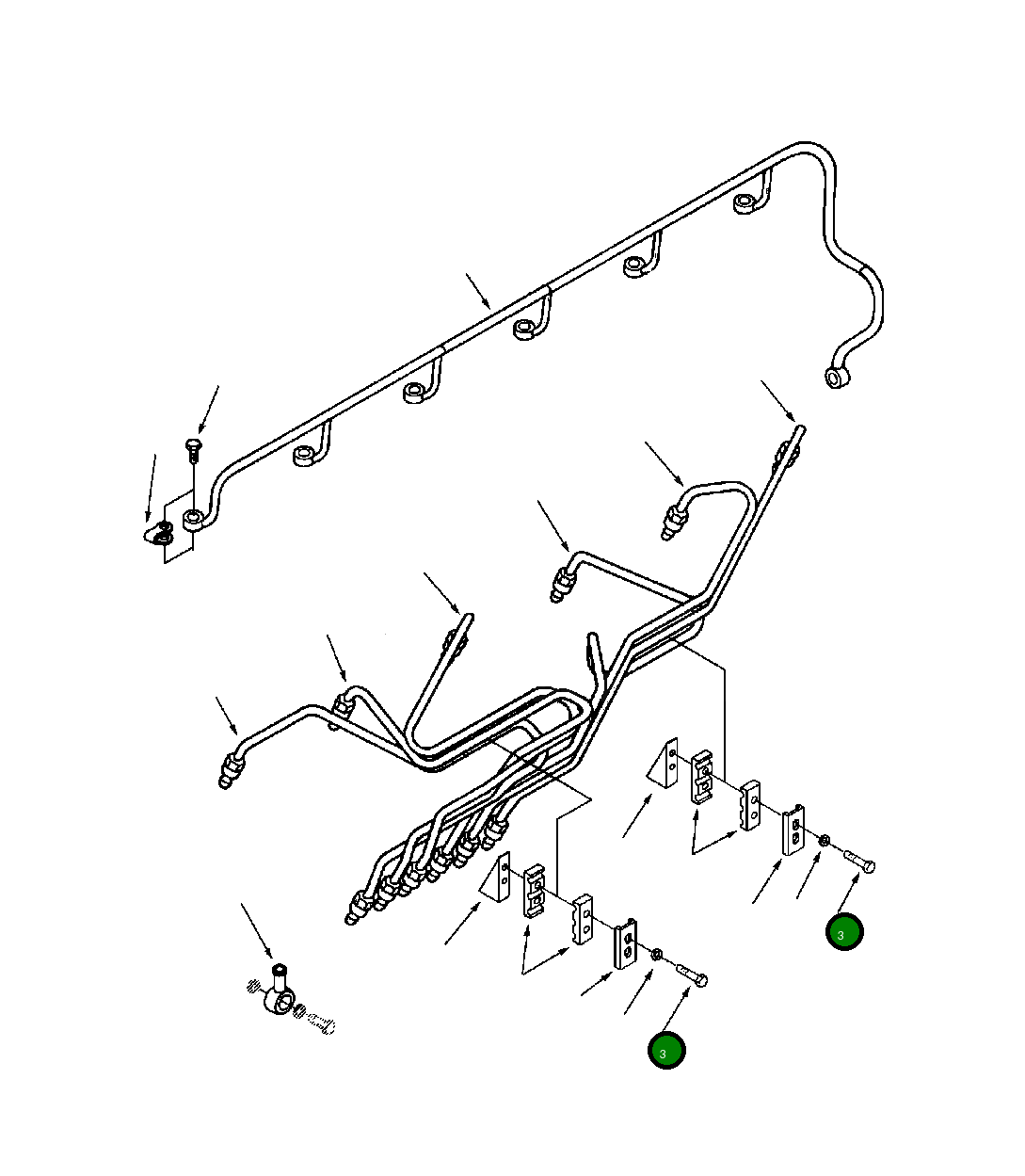 Болт (M6x1.00x14) 1240 225 H1 Komatsu