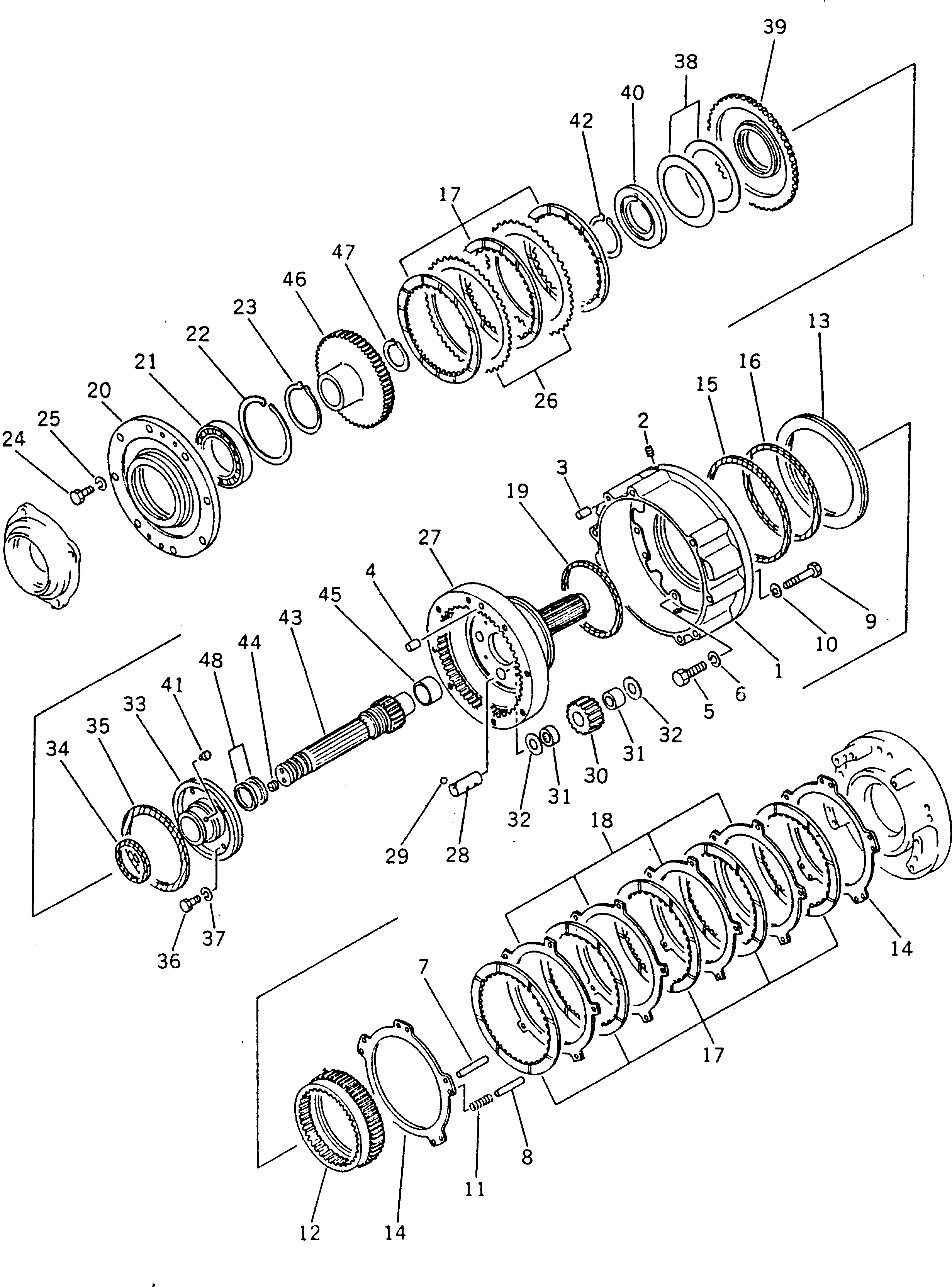 Вал 238-15-12540 Komatsu
