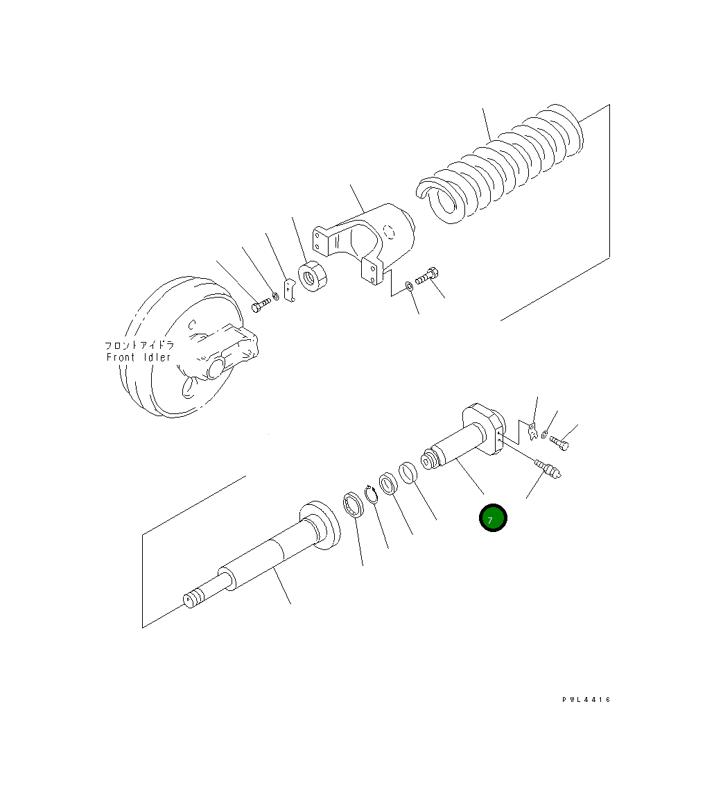 Вал 208-30-68440 Komatsu
