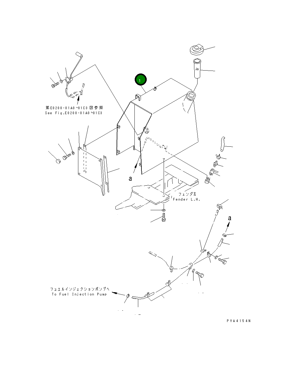 Бак 114-04-49191 Komatsu