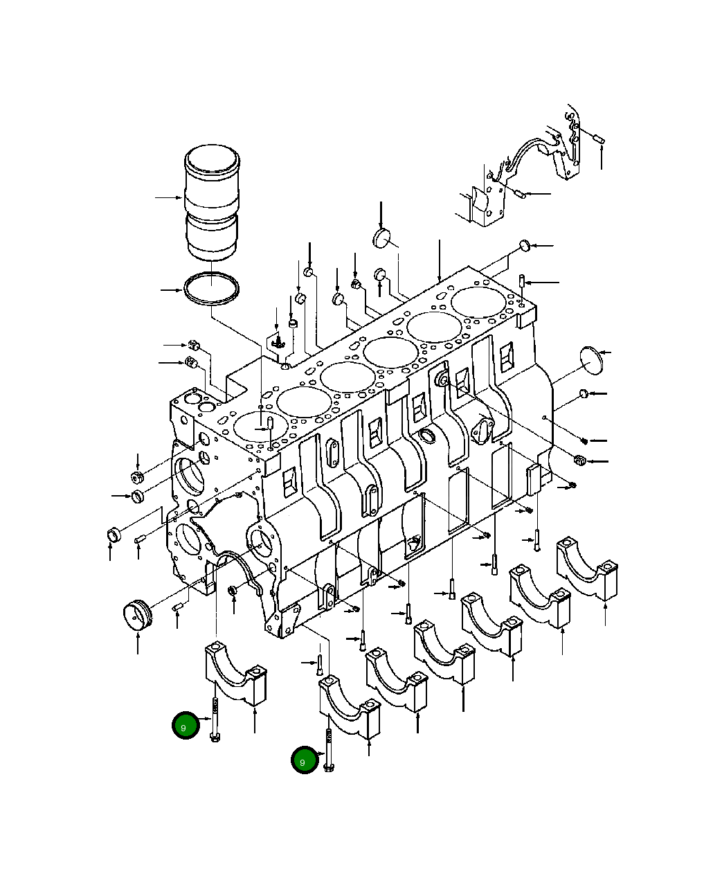 Болт (M14x2.00x128) 1241 018 H1 Komatsu