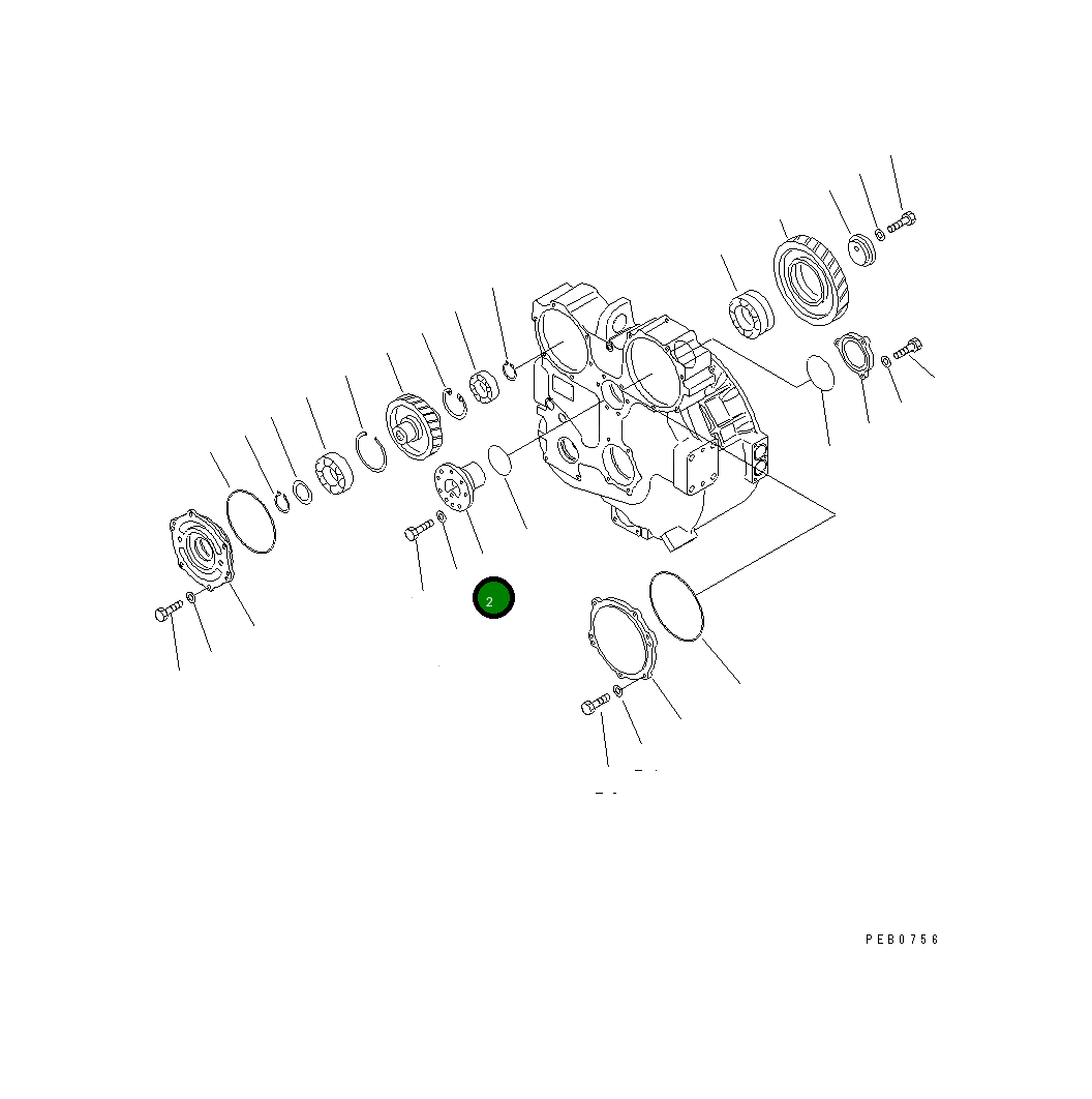 Вал 17A-15-18311 Komatsu