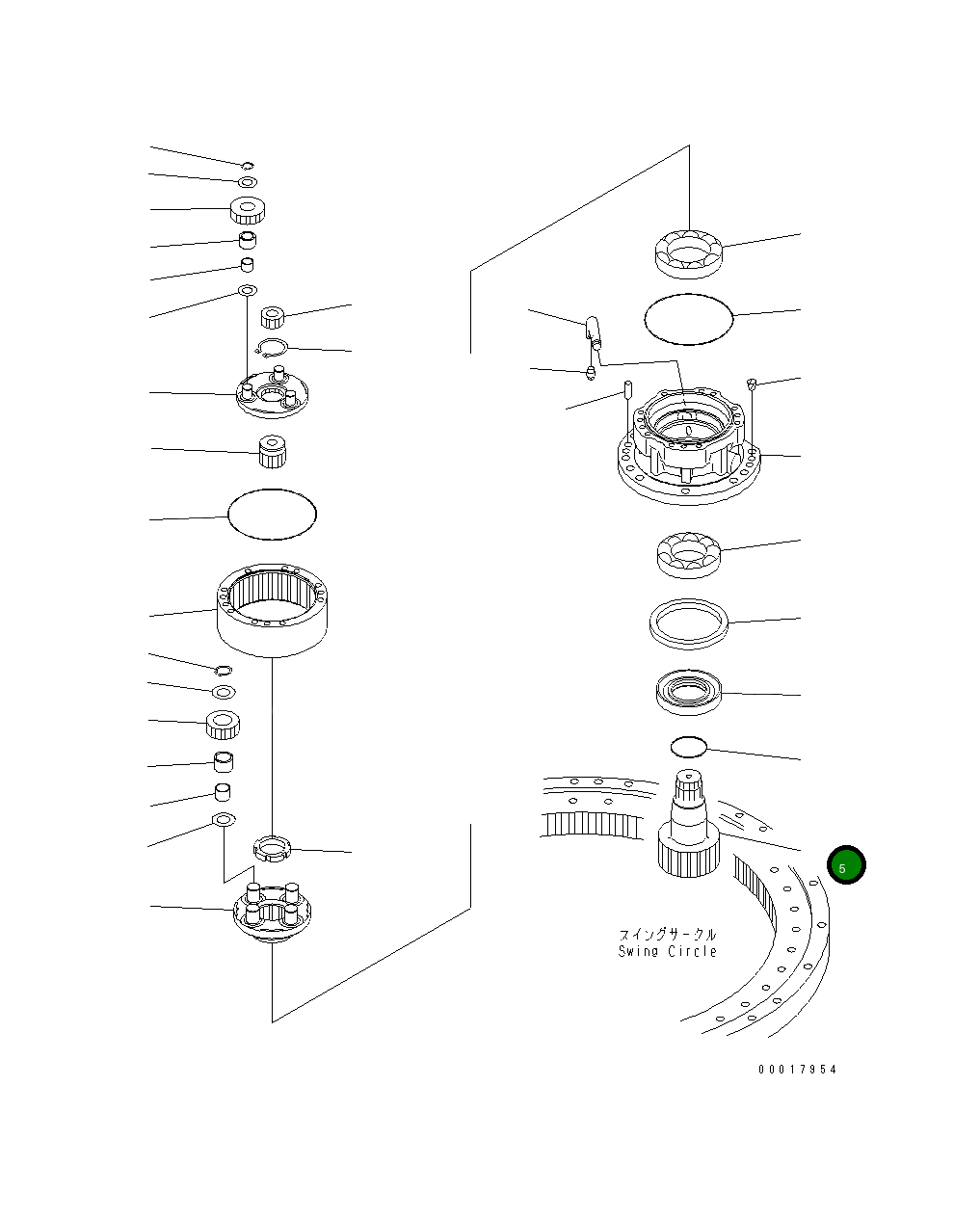 Вал 22B-26-12130 Komatsu