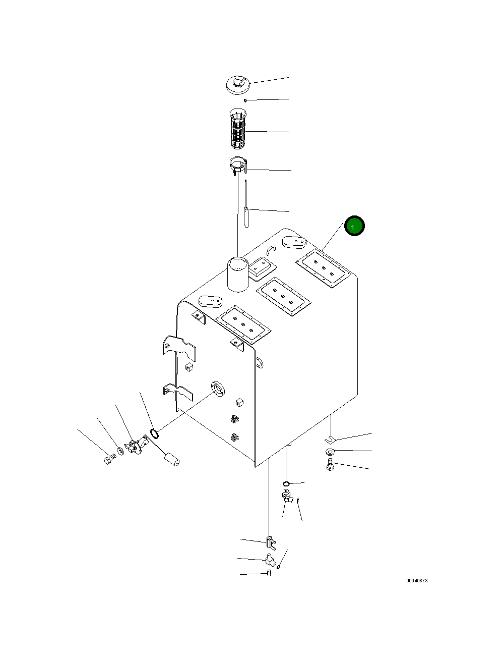 Бак 20Y-04-48112 Komatsu