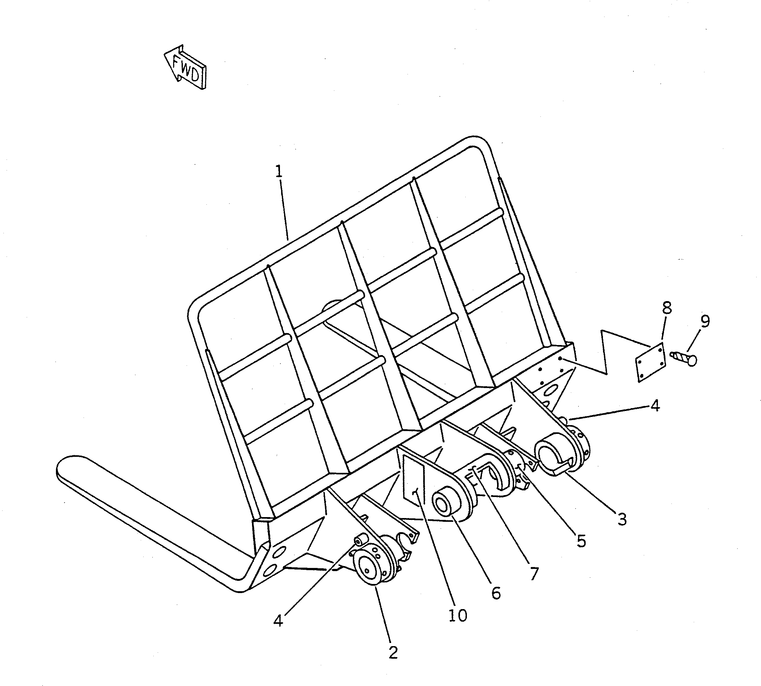 Вилка 361-912-1110 Komatsu