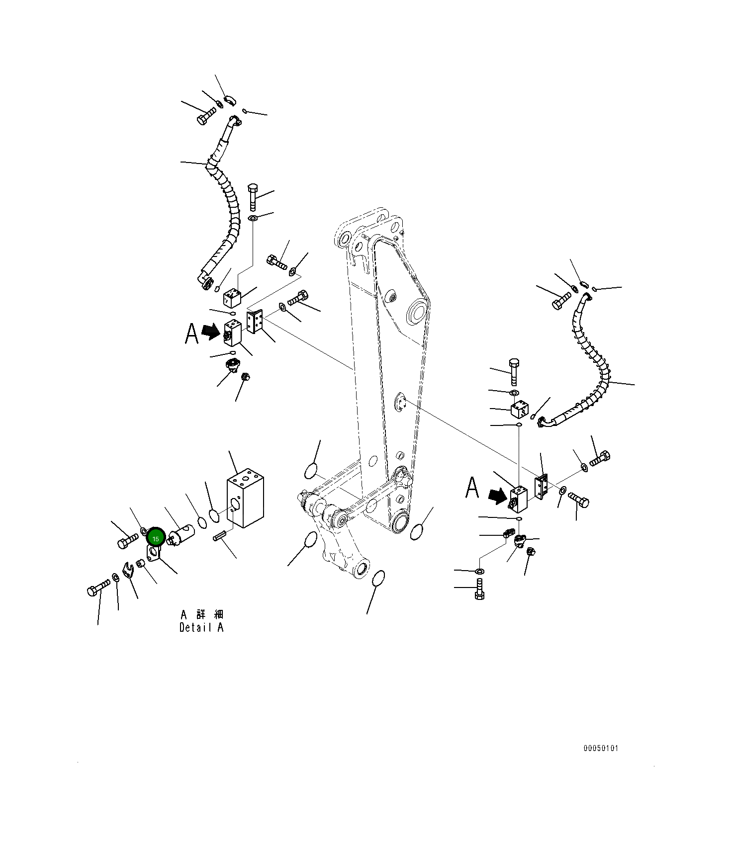 Вал 20Y9705240 Komatsu