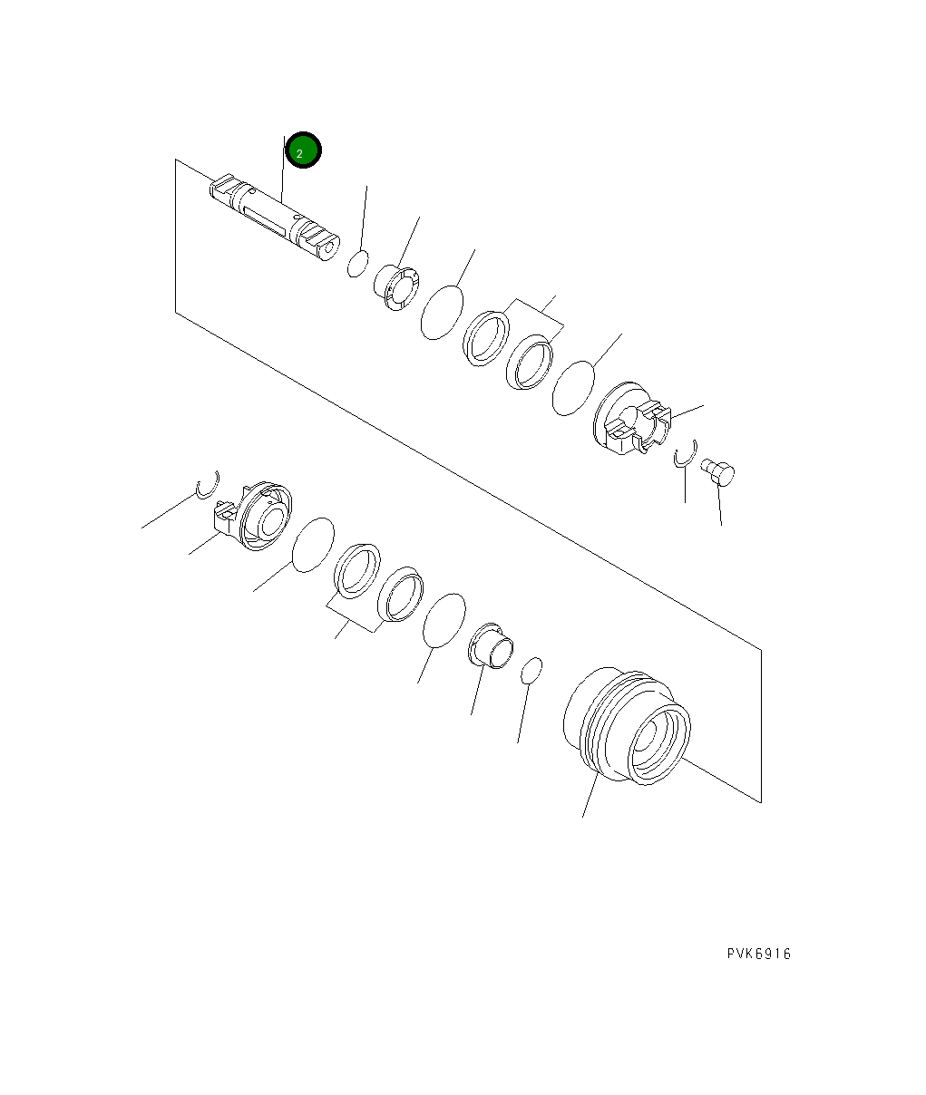 Вал 13S-30-12290 Komatsu