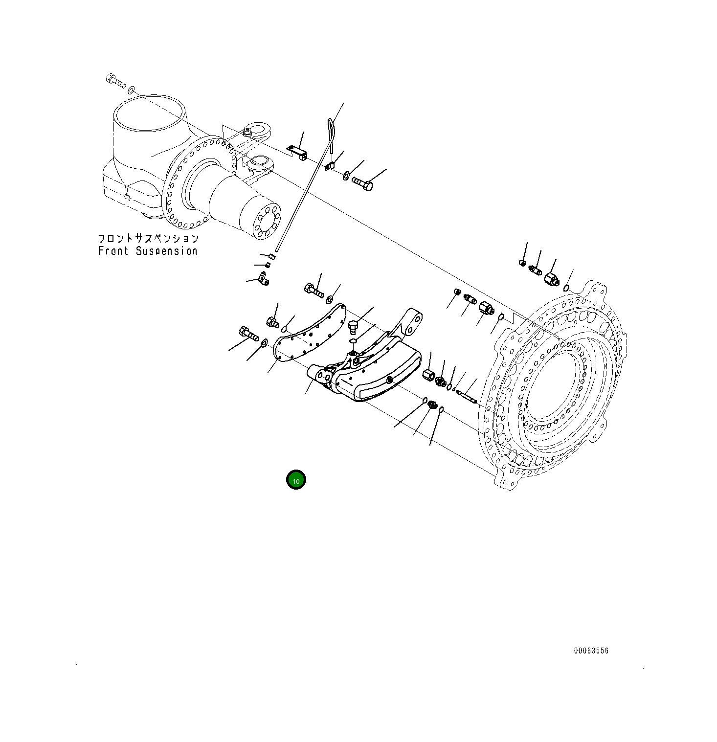 Бак 561-32-71921 Komatsu