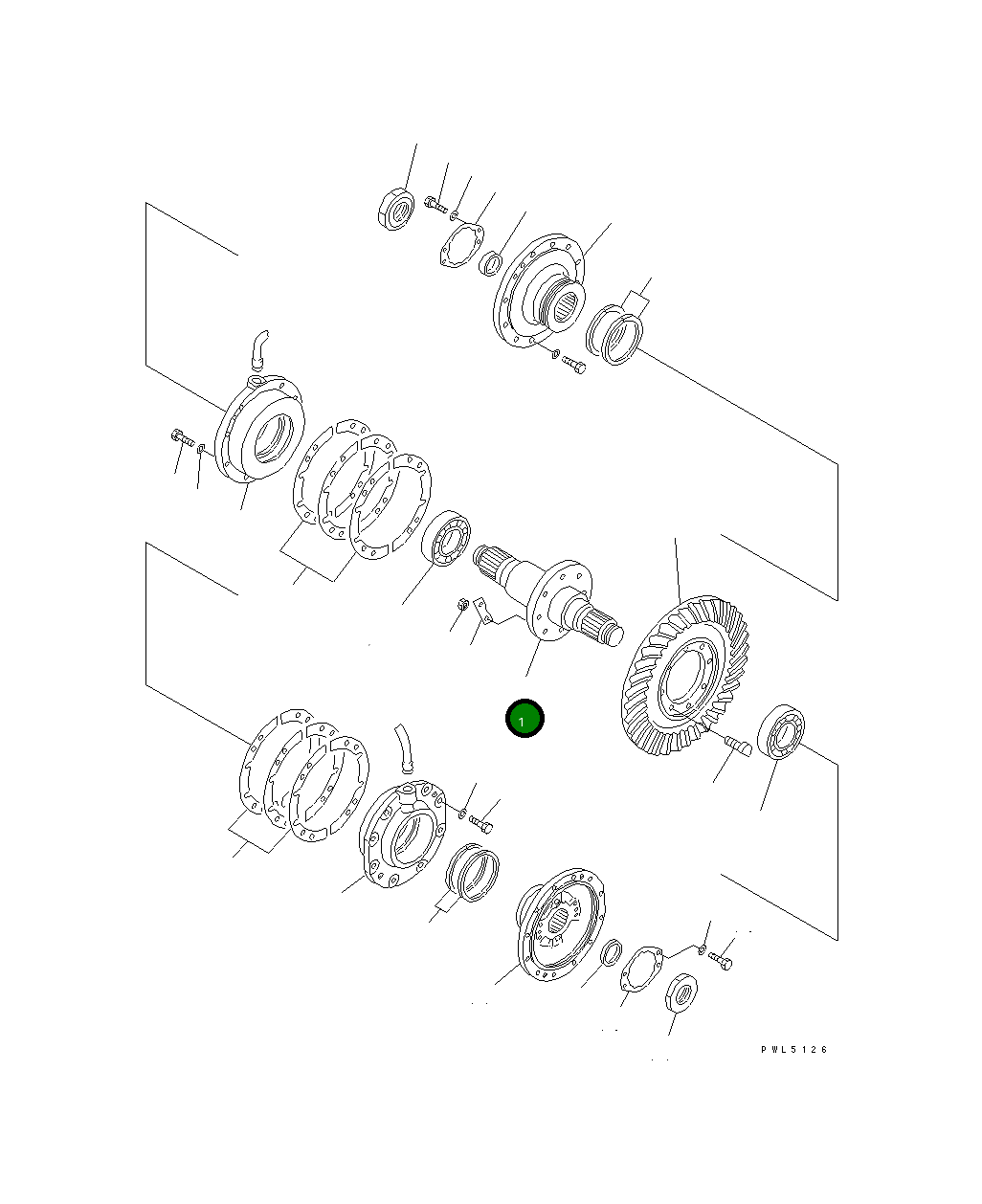 Вал 154-21-12114 Komatsu