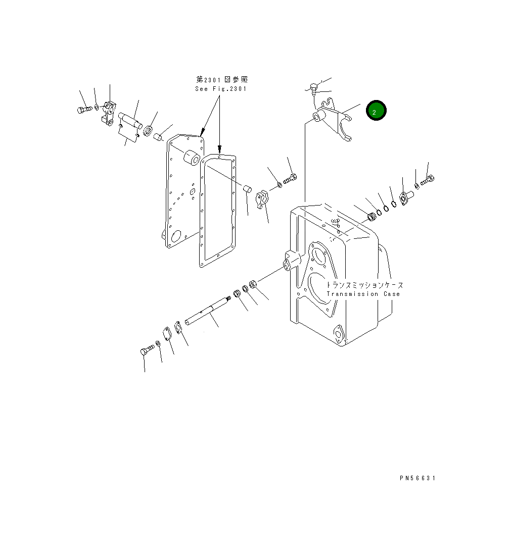 Вилка 262-14-71310 Komatsu