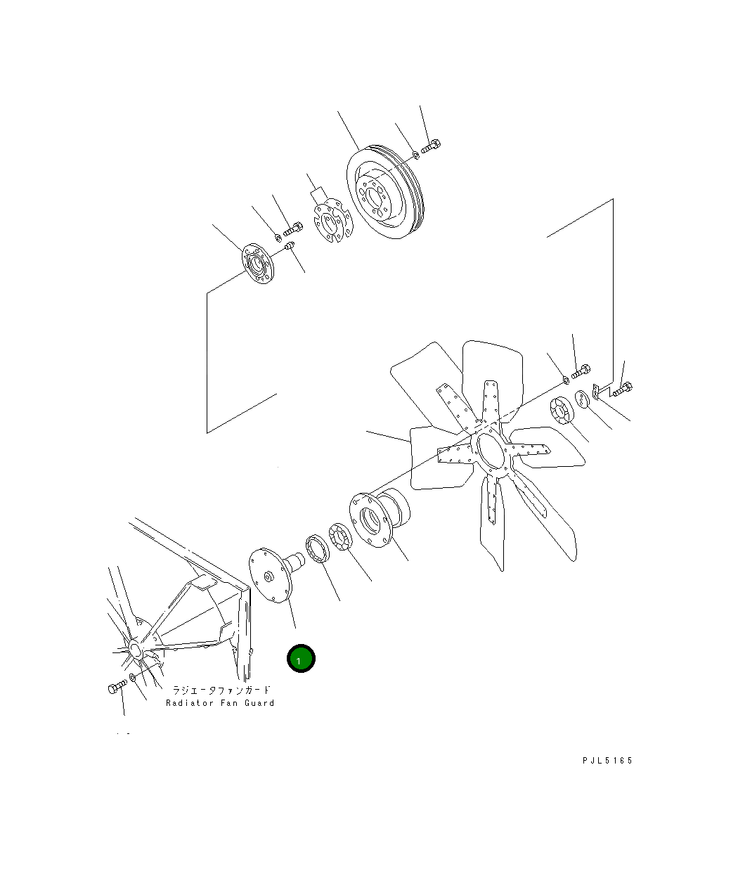 Вал 154-03-13540 Komatsu