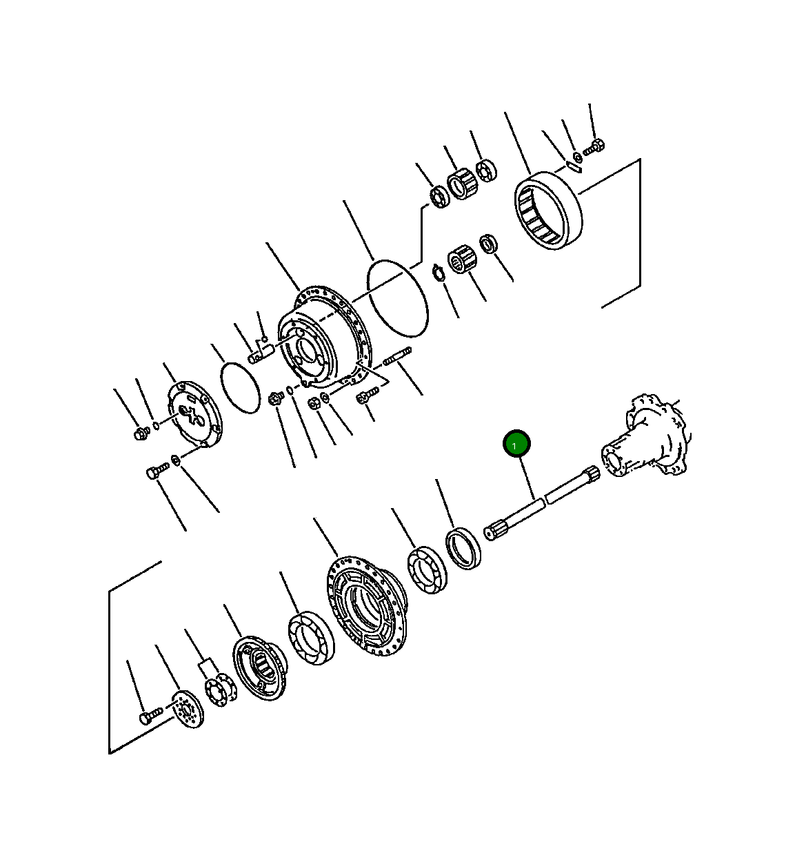 Вал 424-22-22410 Komatsu
