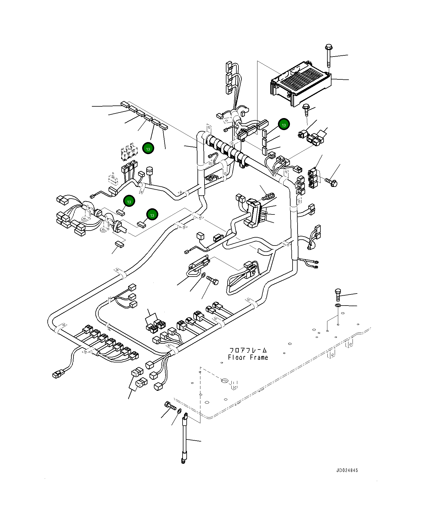 F-разъём, розовый HM6440-0129 Komatsu