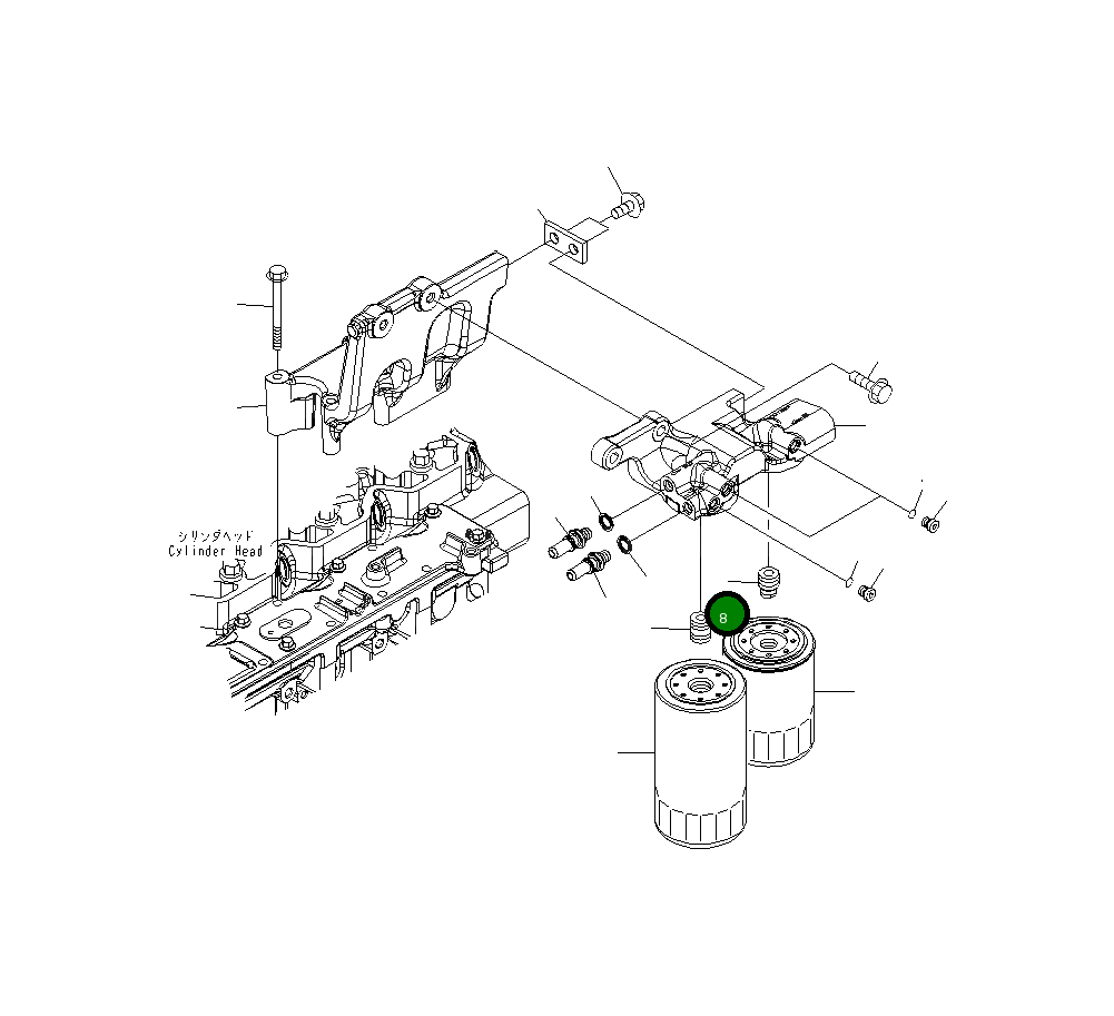 Адаптер 6745-71-6140 Komatsu