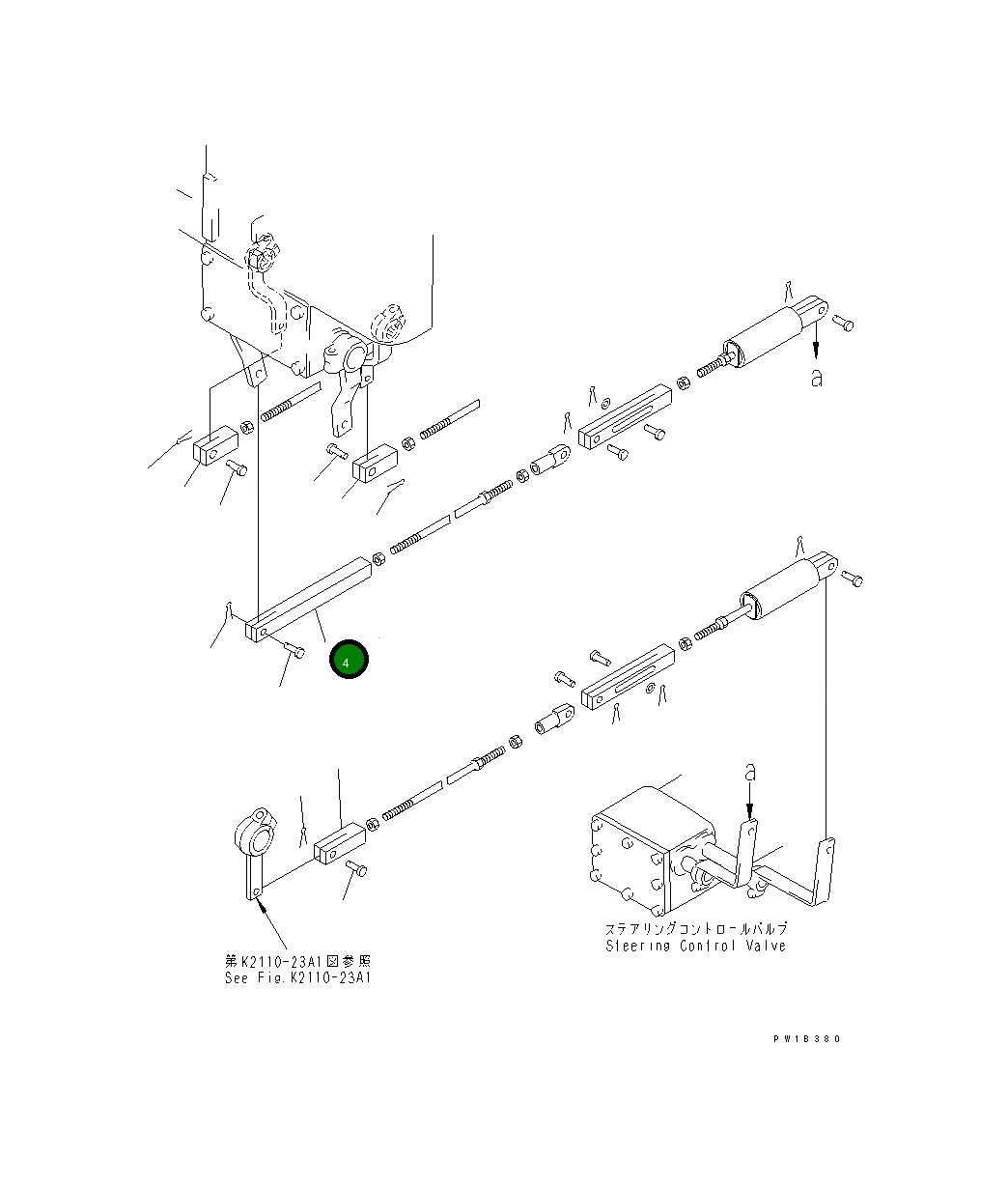 Вилка 176-43-41910 Komatsu