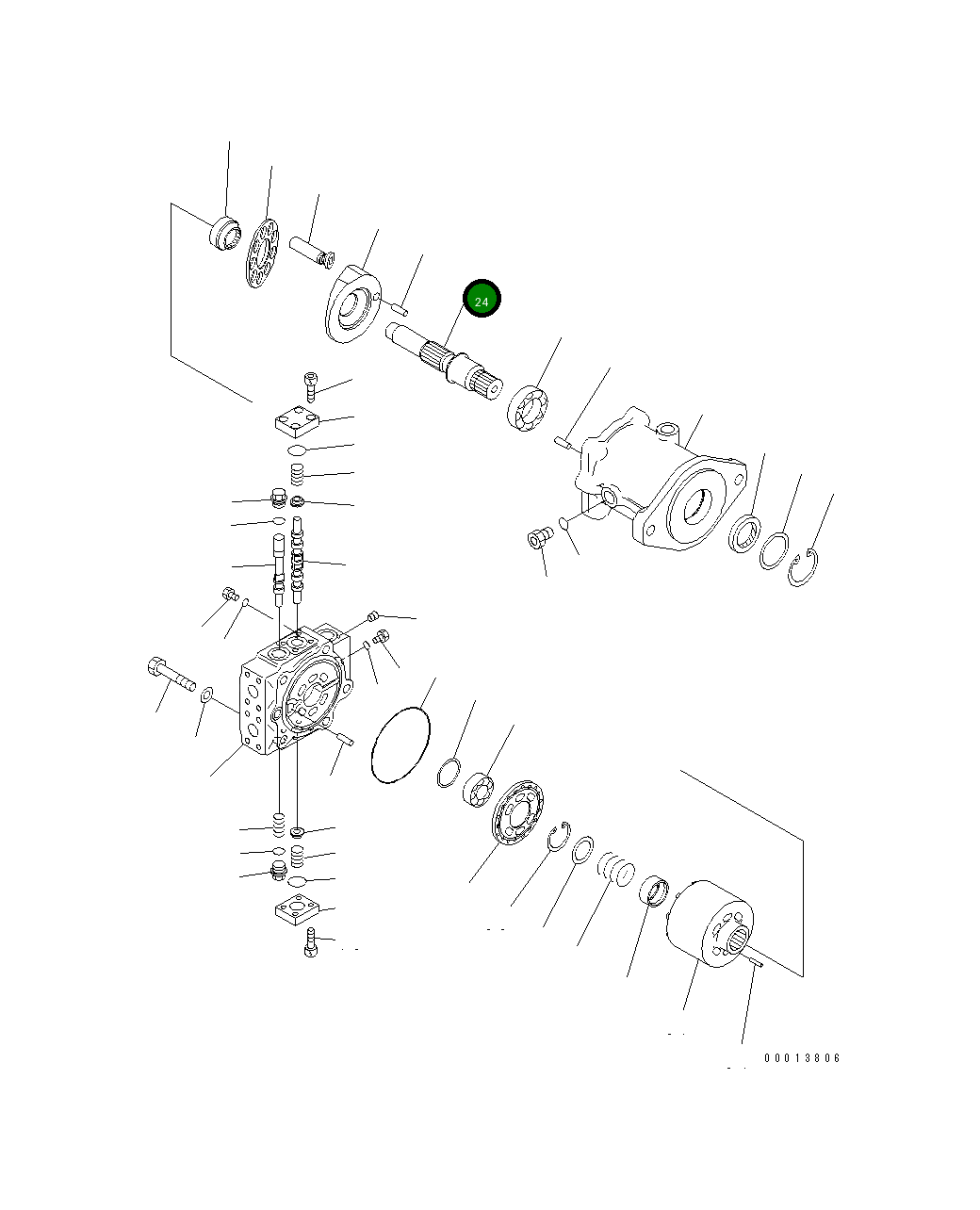 Вал 708-7H-12710 Komatsu