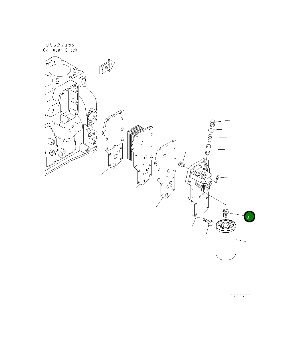 Адаптер 6736-61-5180 Komatsu