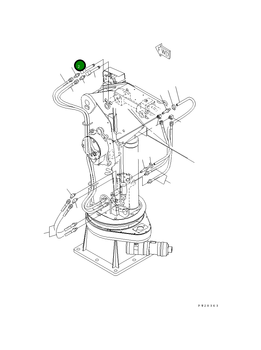 Адаптер MH22611-20150 Komatsu