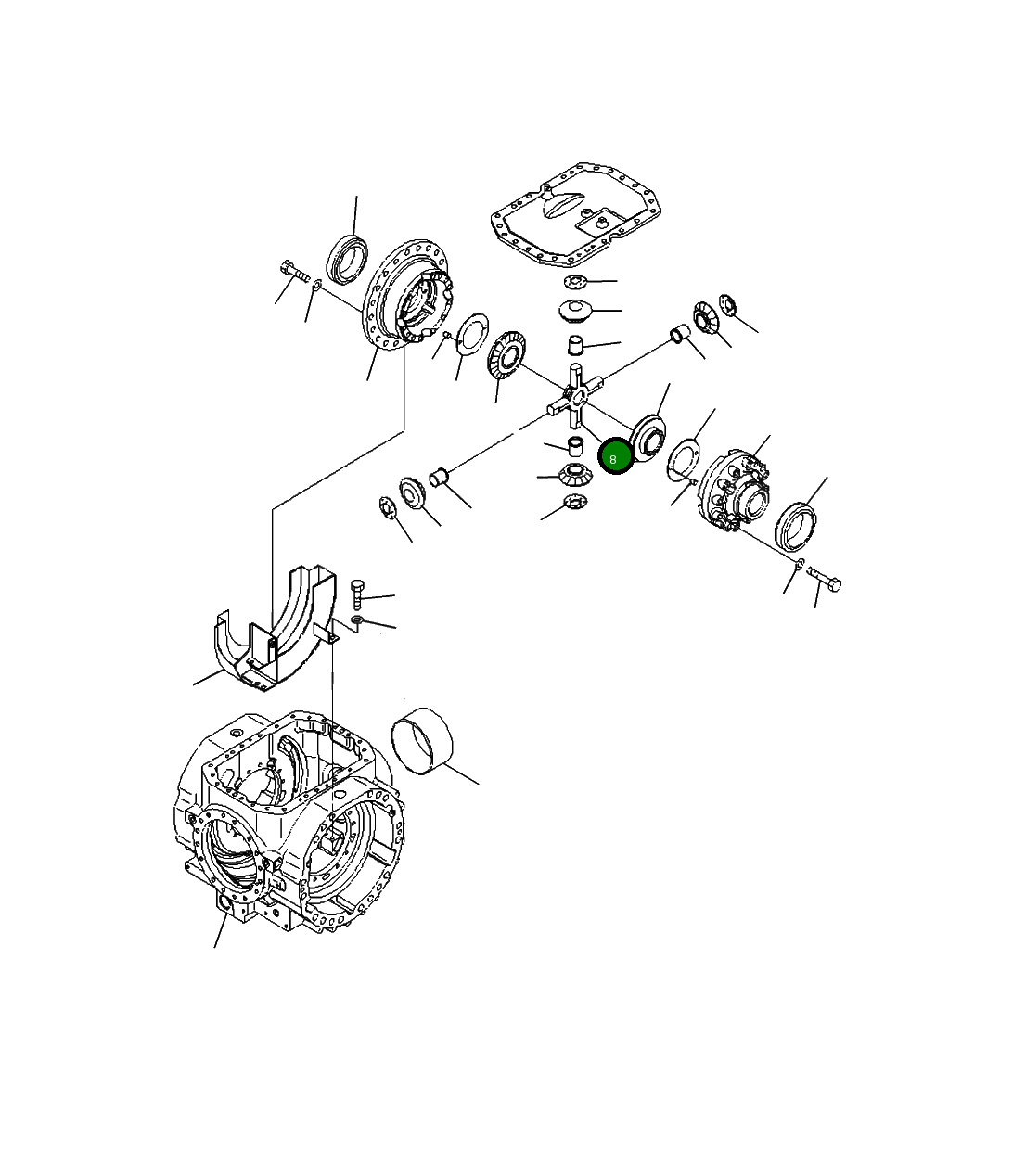 Вал 421-23-31410 Komatsu
