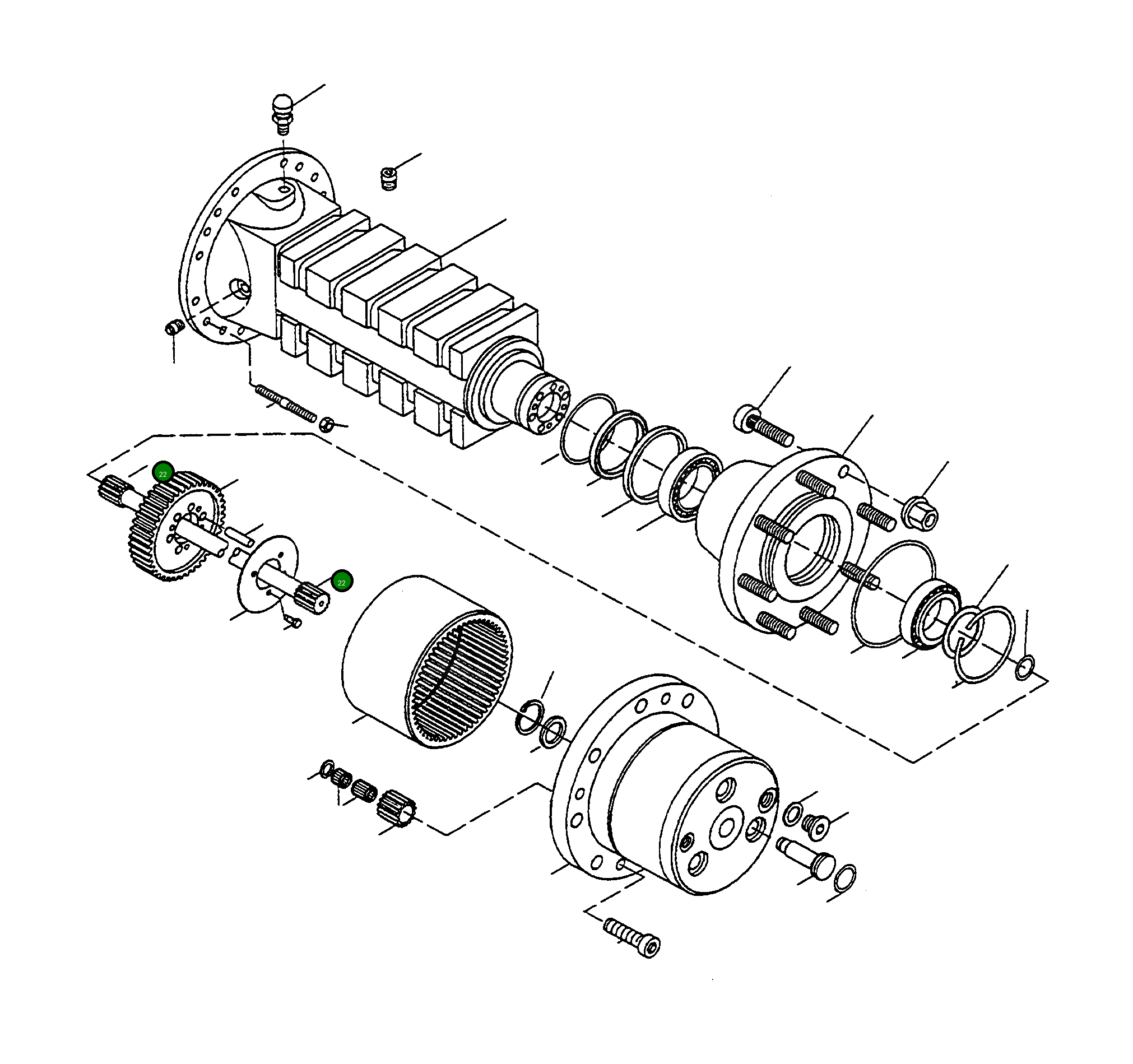 Вал 4919060M1 Komatsu