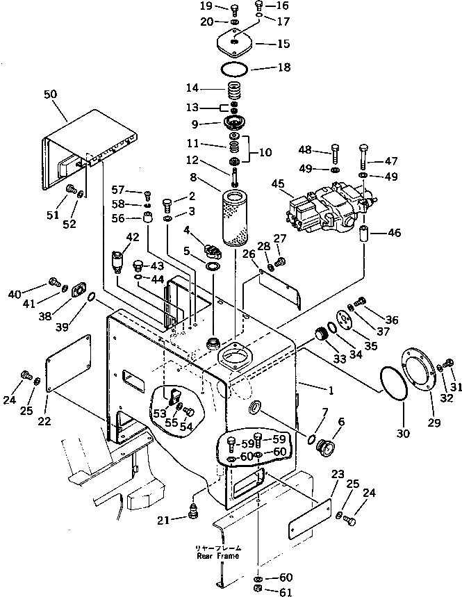 Бак 419-60-15711 Komatsu