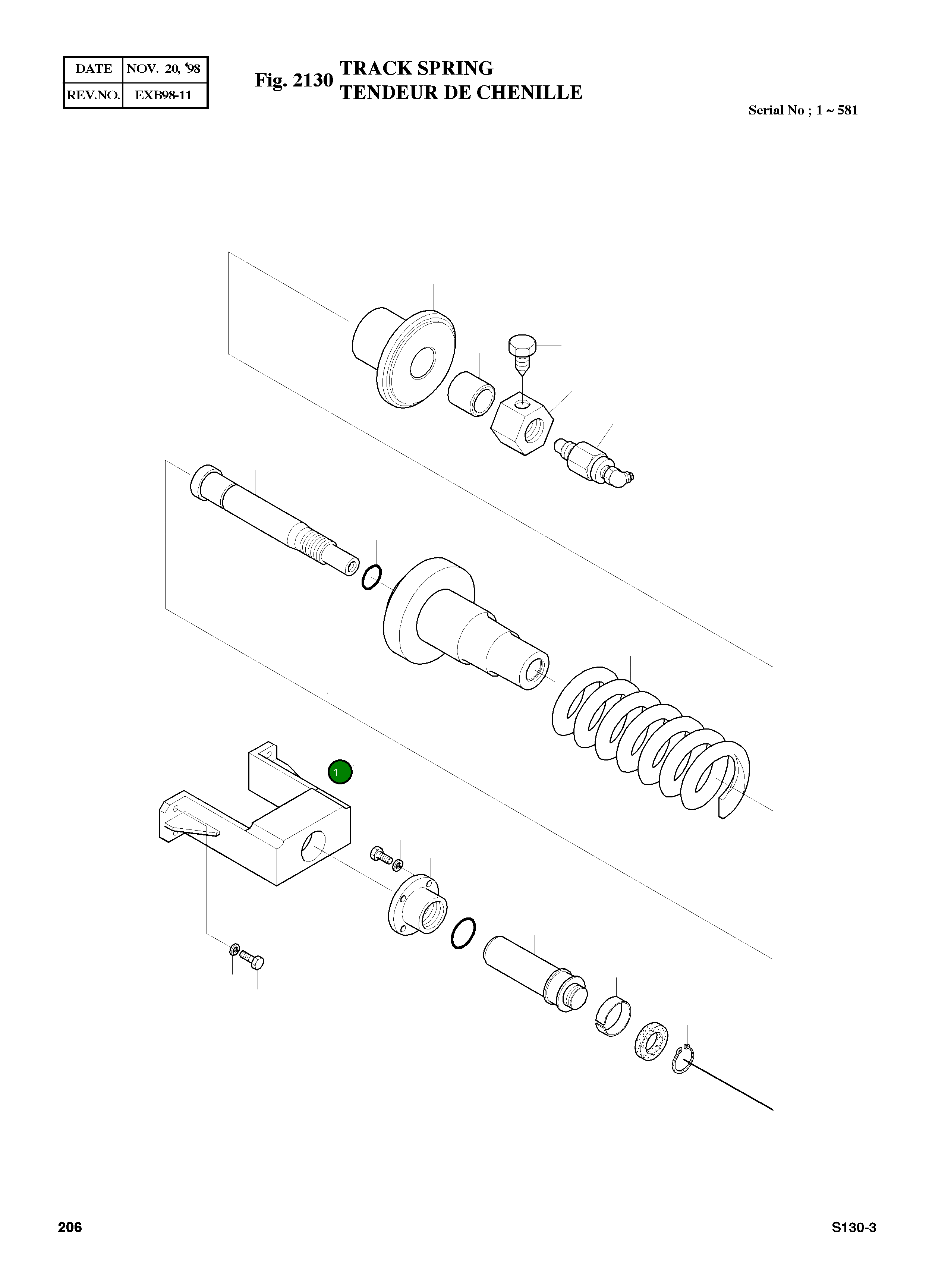 Вилка 2157-1016 Komatsu