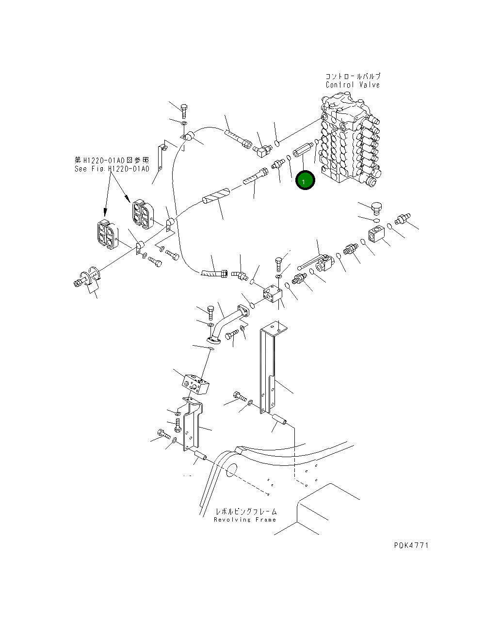 Адаптер 21P-62-K2840 Komatsu