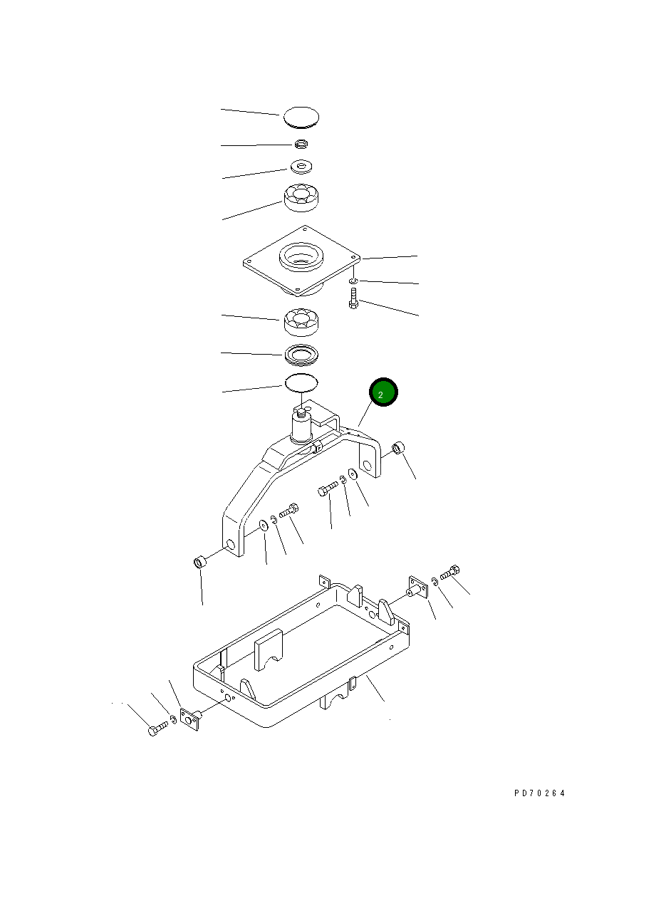 Вилка 266-70-75400 Komatsu