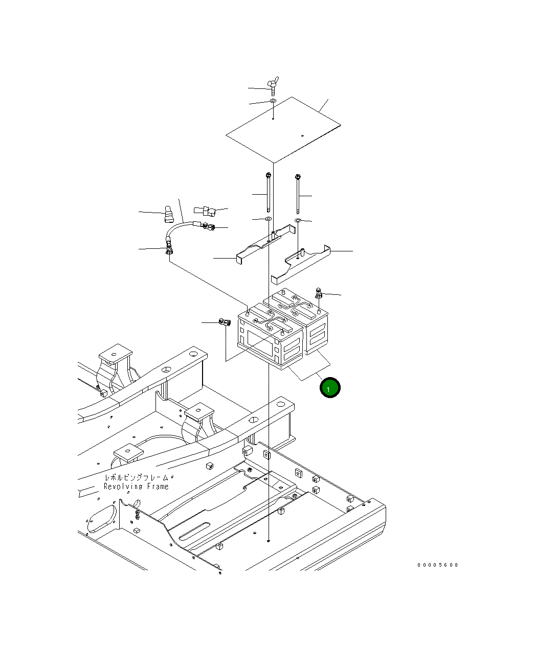 Аккумулятор 205-06-K1970 Komatsu